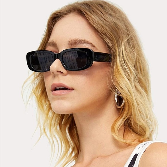 Retro Rectangular Sunglasses - Picture 6 of 6